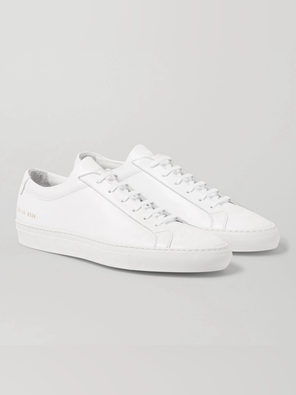 Common Projects White Leather Low-Top Sneakers